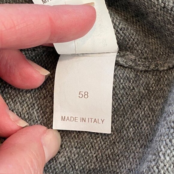 BRUNELLO CUCINELLI Gray Cashmere Full Zip Cardigan Sweater Jacket XL - Picture 11 of 16